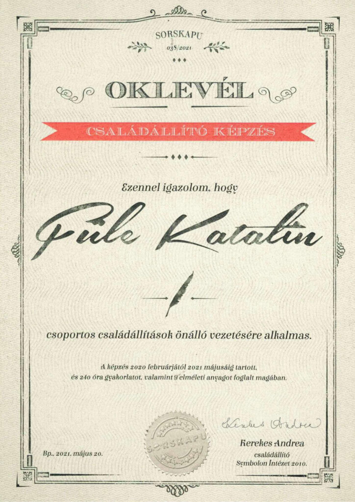 Családállítás Füle Katalin